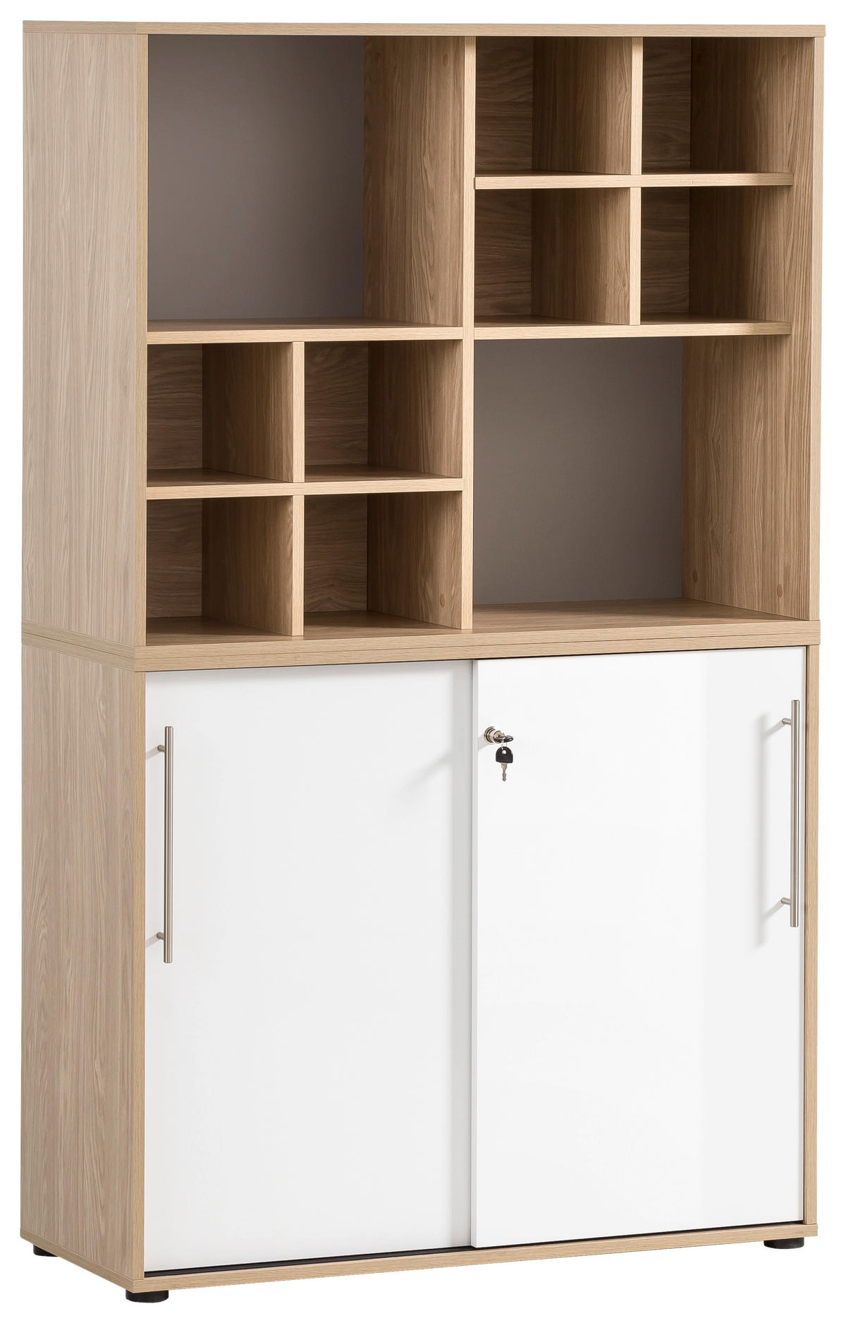 REGÁL, dub artisan, 47,5/38,4/32,8 cm - dub artisan, Modern, kompozitné drevo (47,5/38,4/32,8cm) - MID.YOU