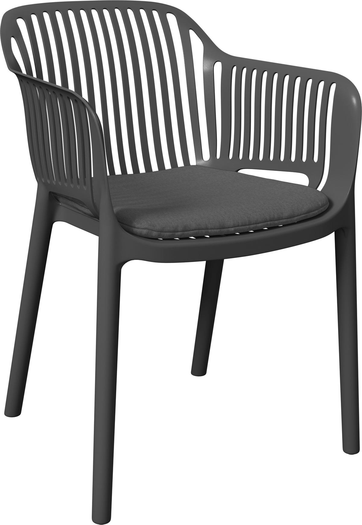 STOLICA SLOŽIVA - antracit, Basics, tekstil/plastika (55/80/60cm) - Ambia Garden