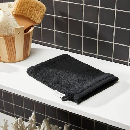 WASCHLAPPEN BONITA Schwarz 4-teilig - Schwarz, Natur, Textil (16/21cm) - Bio:Vio