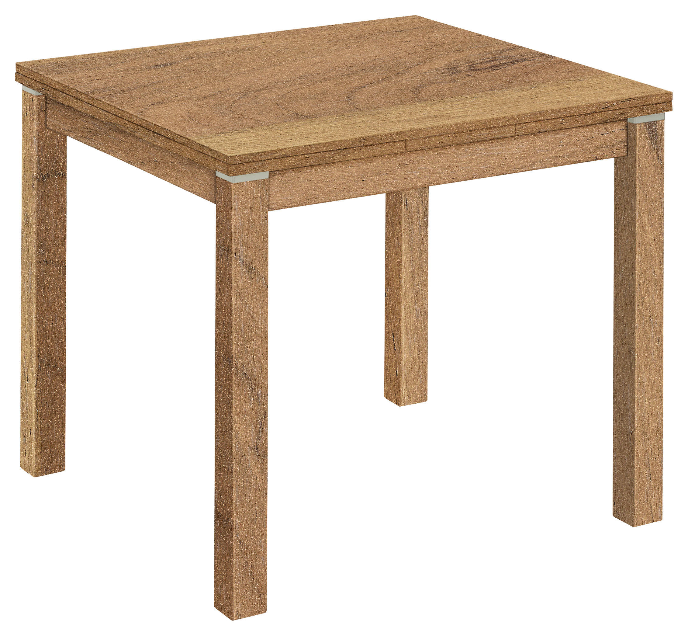 ESSTISCH in Holzwerkstoff 80-140/80/76 cm  - Eichefarben, Konventionell, Holzwerkstoff (80-140/80/76cm) - Valdera