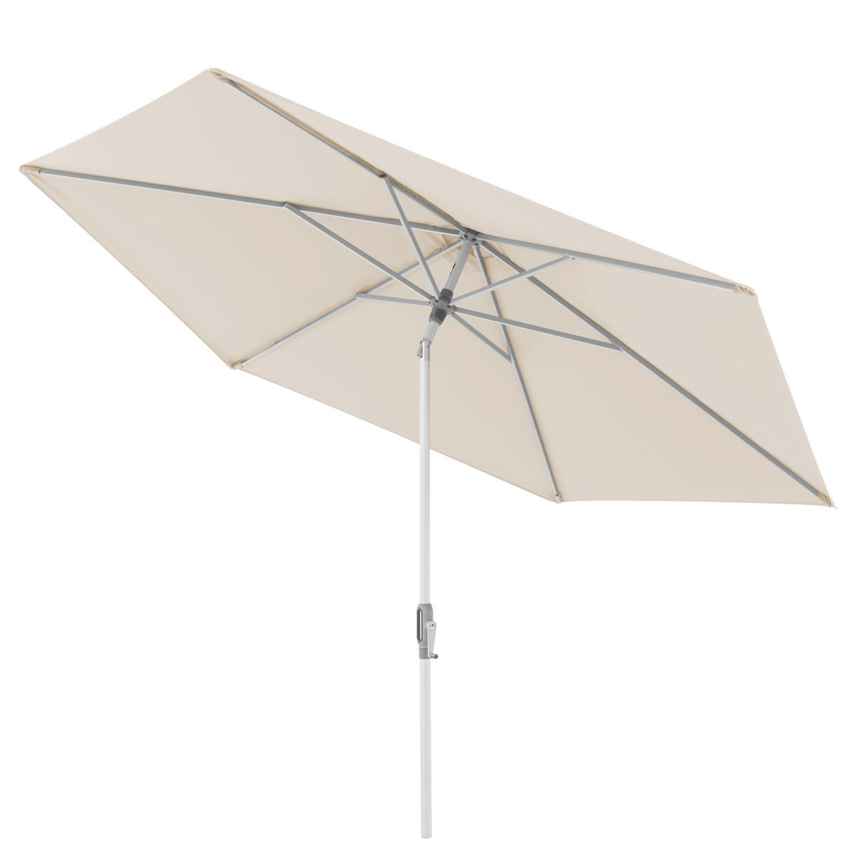 SONNENSCHIRM 305 cm Naturfarben  - Silberfarben/Naturfarben, KONVENTIONELL, Textil/Metall (305/305cm) - Doppler