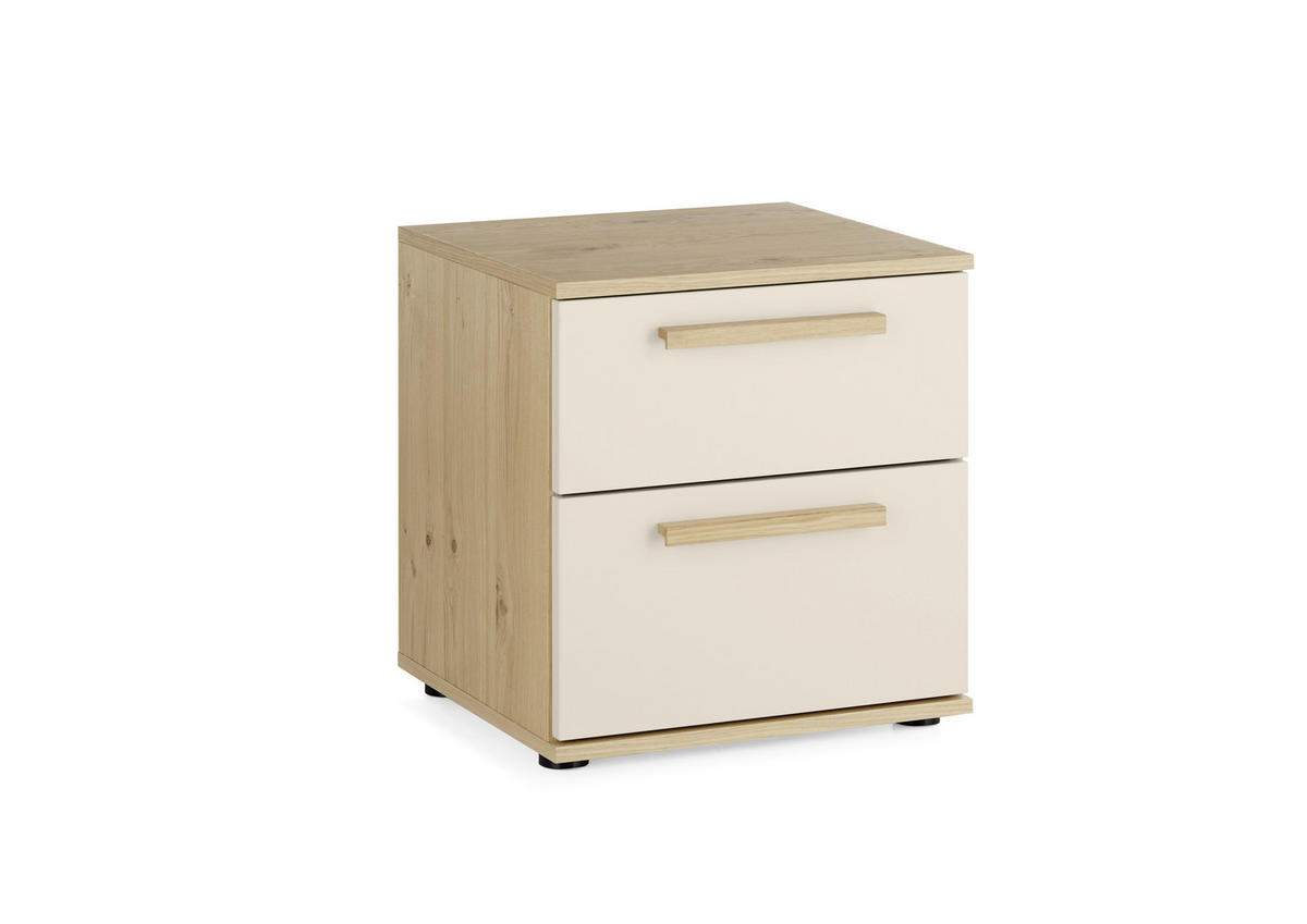 NACHTSCHRANK 46/48,6/46 cm  - Sandfarben/Eichefarben, Design, Holz/Holzwerkstoff (46/48,6/46cm) - Musterring