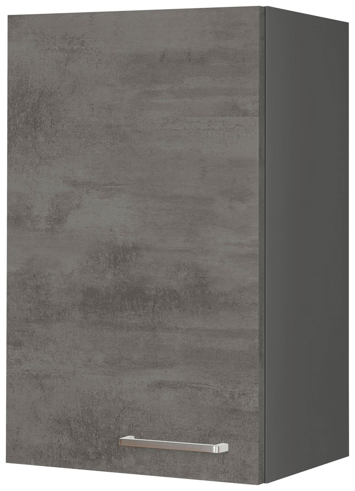 KÜCHENOBERSCHRANK 45/72/35 cm  in Schieferfarben  - Schieferfarben/Edelstahlfarben, MODERN, Holzwerkstoff (45/72/35cm) - Nobilia