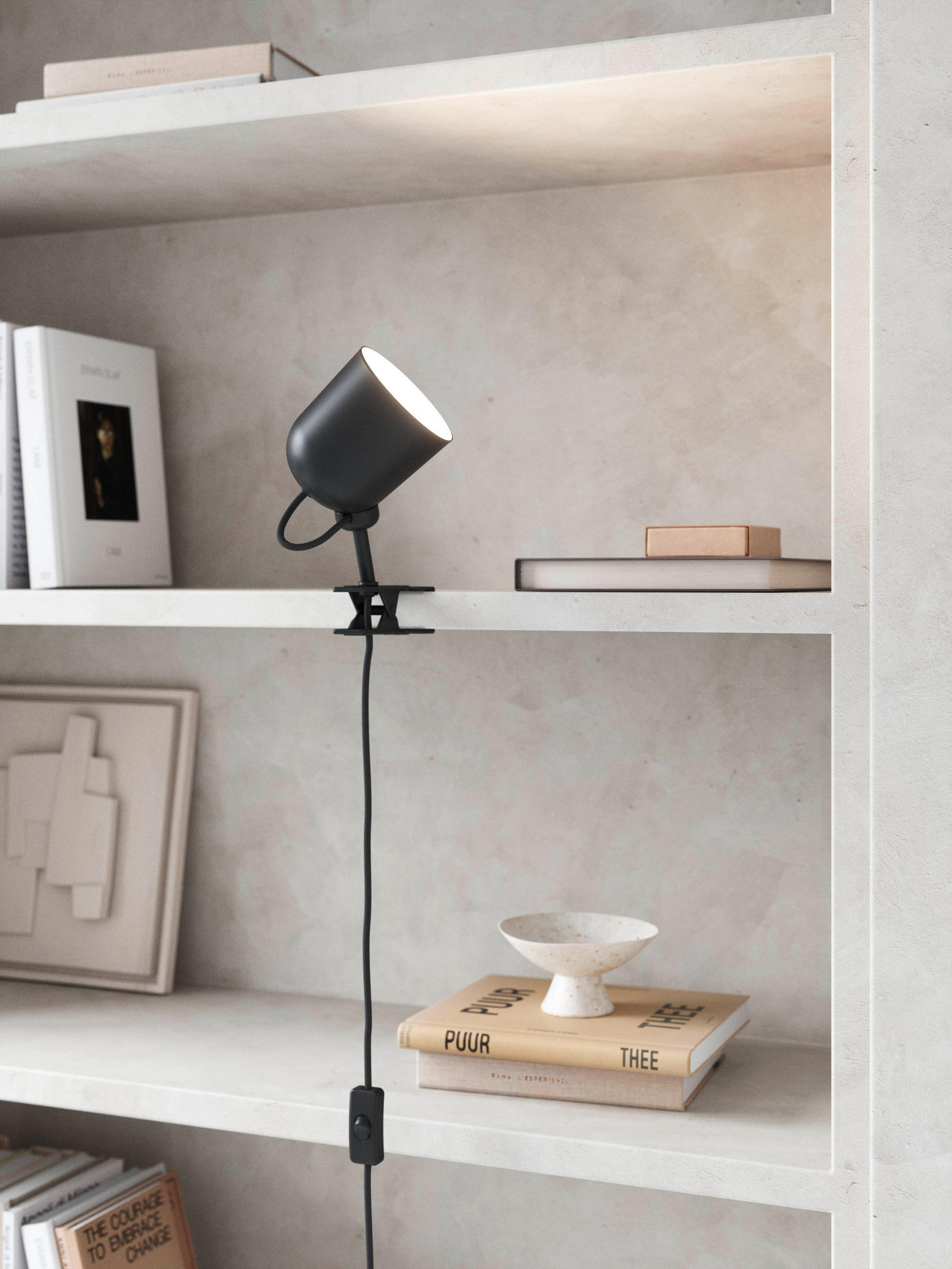 KLEMMLEUCHTE 10/12,4 cm   - Schwarz, Design, Metall (10/12,4cm) - Nordlux