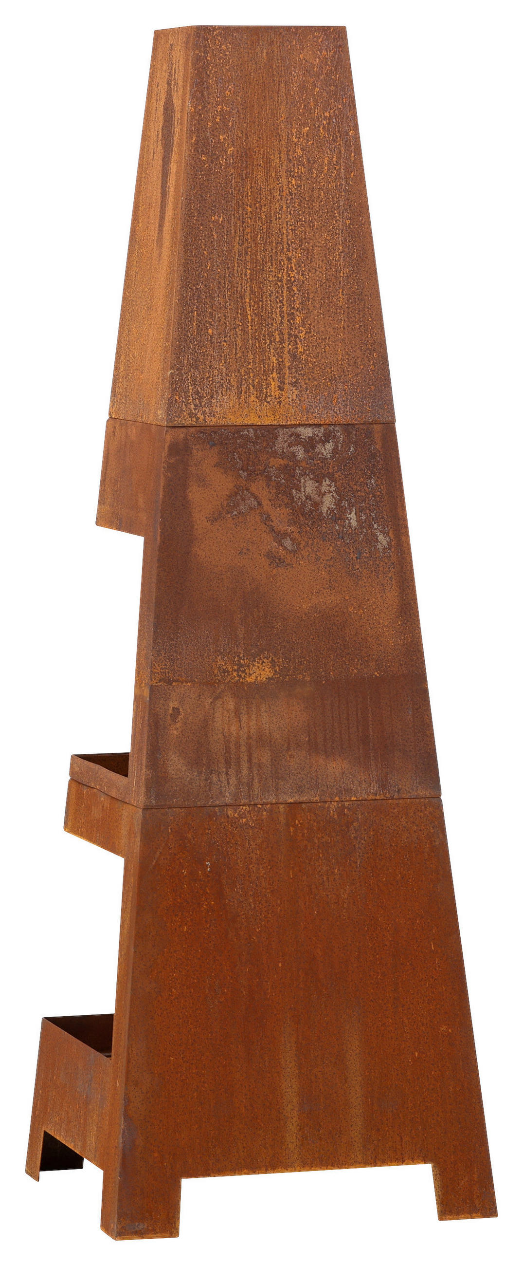 FEUERSTELLE  - Dunkelorange, KONVENTIONELL, Metall (50/150/50cm) - Gardenson