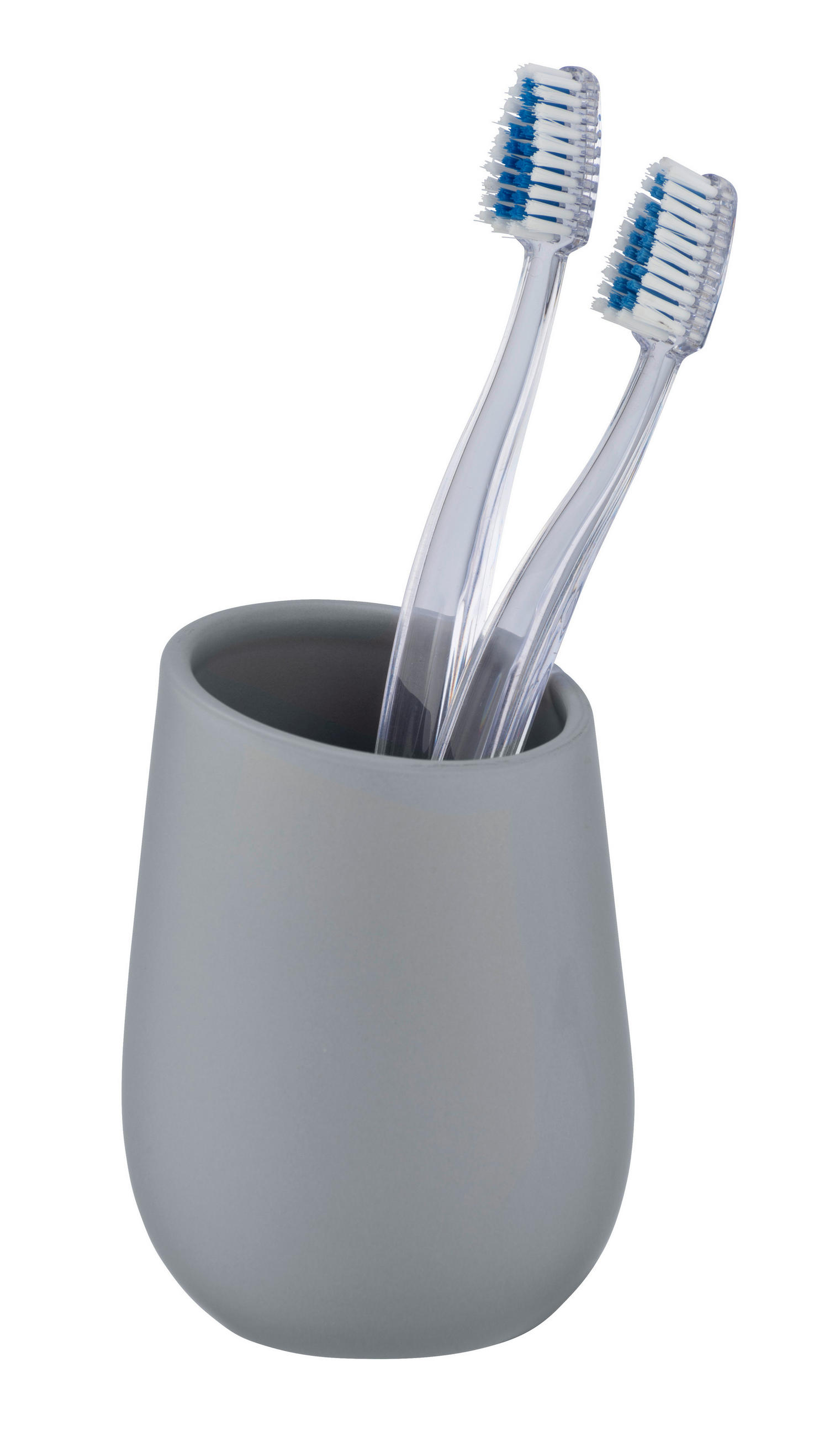 ZAHNPUTZBECHER Keramik  - Grau, Basics, Keramik (8/11/8cm) - Wenko