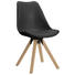 STUHL in Holz, Metall, Kunststoff, Leder Grau, Eichefarben - Eichefarben/Grau, Design, Leder/Holz (48/82/56cm) - Carryhome STUHL in Holz, Metall, Kunststoff, Leder Grau, Eichefarben - Eichefarben/Grau, Design, Leder/Holz (48/82/56cm) - Carryhome