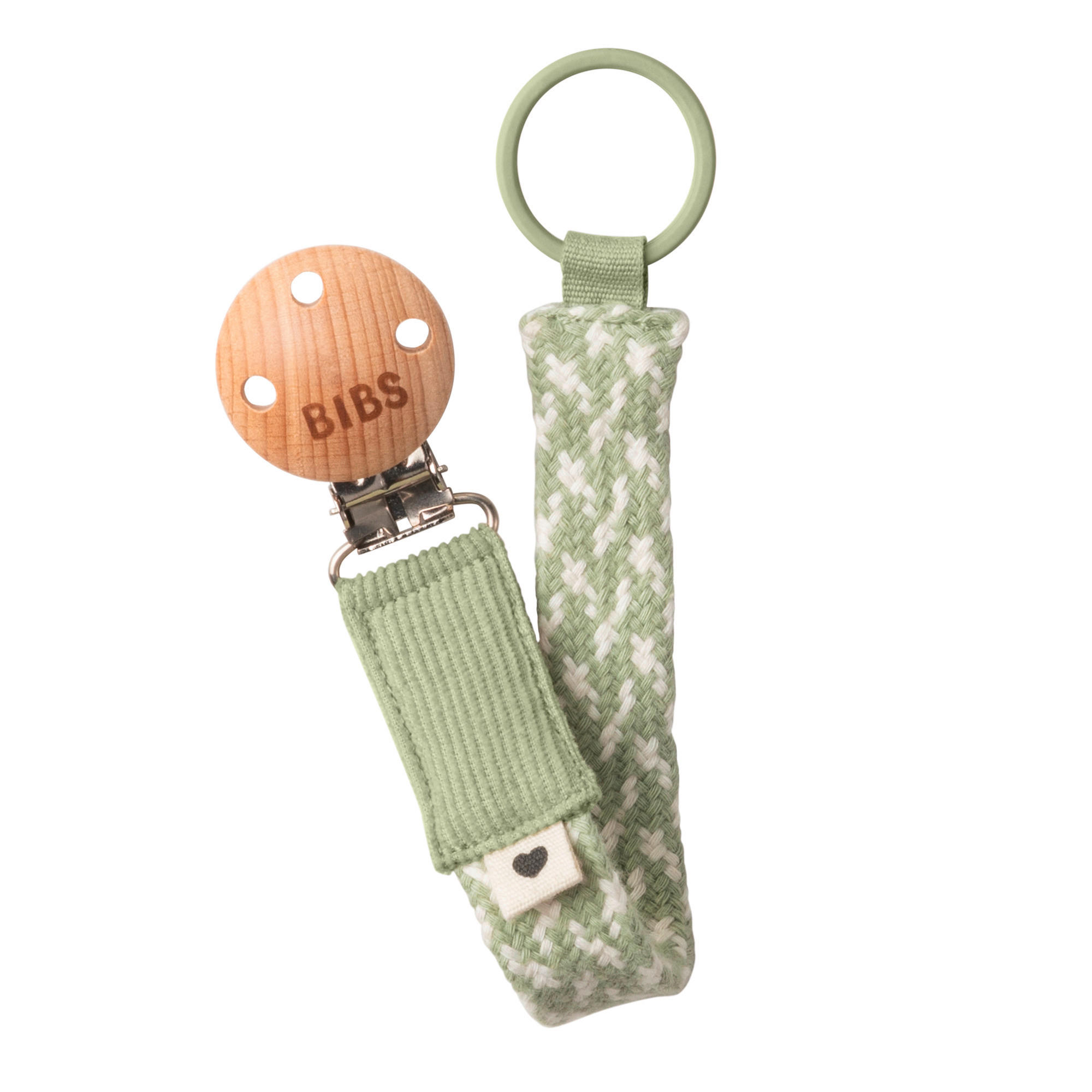 SCHNULLERKETTE 0 Monat(e)  - Creme/Grün, Basics, Holz/Textil (7,8/18,9/2,2cm)