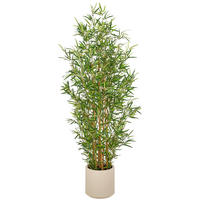 KUNSTPFLANZE Bambus 170 cm  - Creme/Braun, Basics, Kunststoff (170cm)