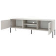 LOWBOARD Iseo  in 154,5/50,5/39 cm  - Kaschmir/Schwarz, Design, Holzwerkstoff/Metall (154,5/50,5/39cm) - Xora