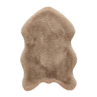 KUNSTFELL 60/90 cm Luna Taupe Tierform  - Taupe, KONVENTIONELL, Textil (60/90cm) - Novel