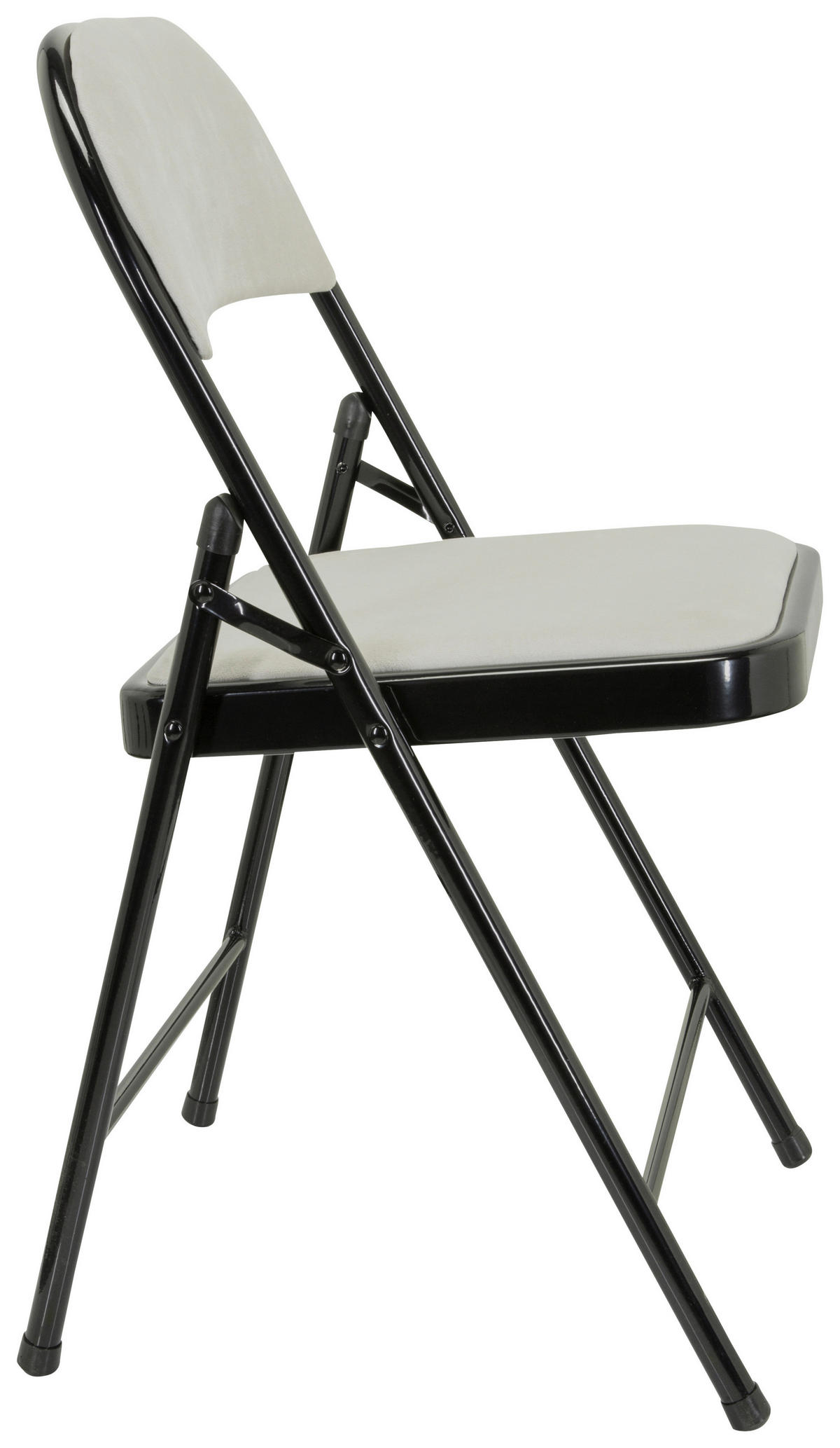 SKLÁDACÍ ŽIDLE, černá, bílá - bílá/černá, Basics, kov/textil (44/80/49cm) - MID.YOU