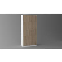 ORMAR SA HARMONIKA VRATIMA bela, sonoma hrast  101/220/55 cm  - sonoma hrast/bela, Konvencionalno, pločasti materijal/plastika (101/220/55cm) - Cantus