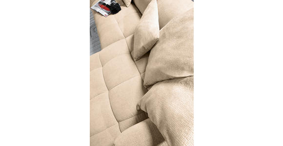 ECKSOFA in Flachgewebe Schlammfarben  280/170 cm  - Schlammfarben/Schwarz, KONVENTIONELL, Kunststoff/Textil (280/170cm) - Carryhome