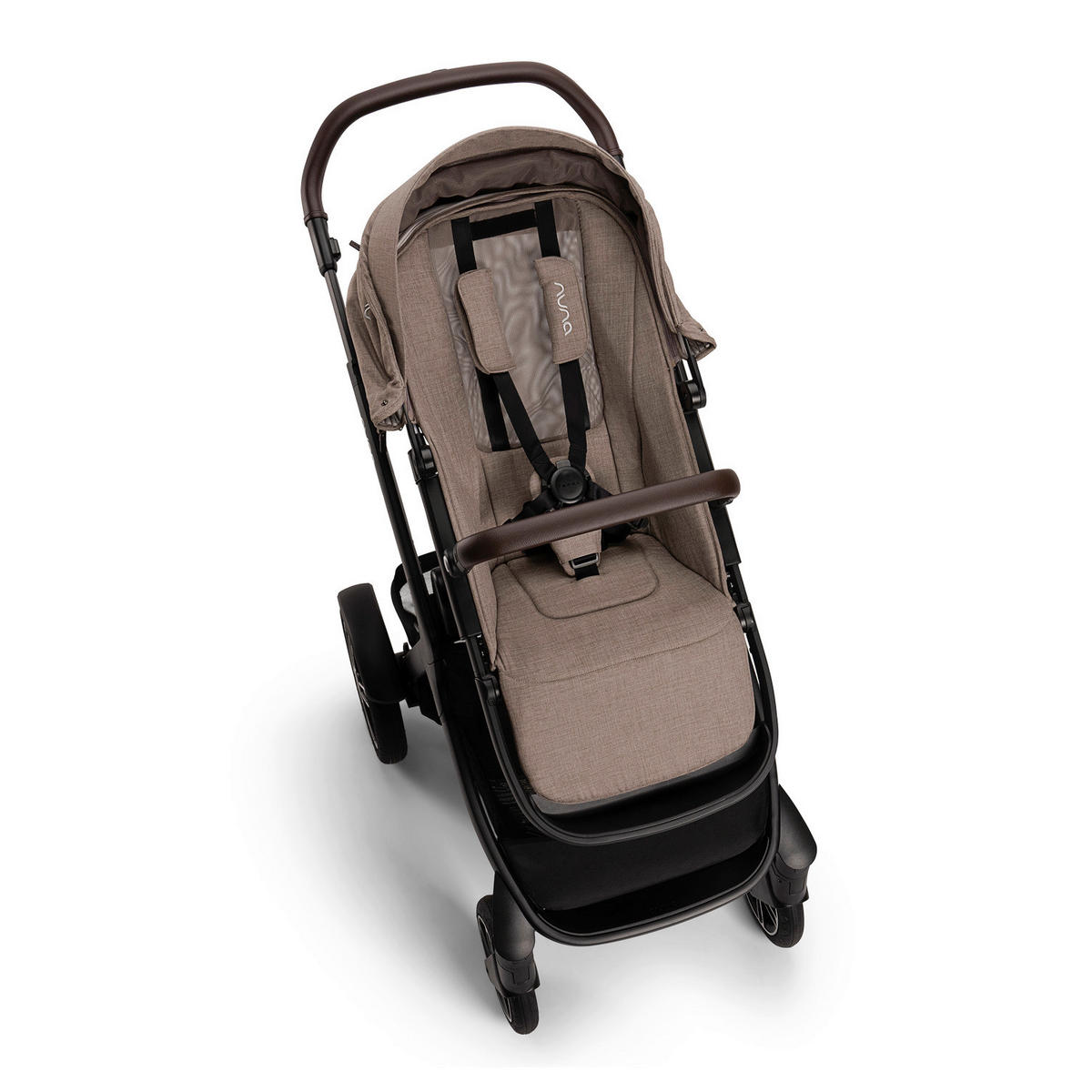 GESCHWISTERWAGEN DEMI NEXT  - Graubraun/Schwarz, Basics, Textil/Metall (98/62/112cm) - Nuna