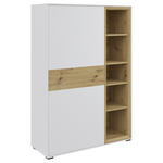 HIGHBOARD 95,5/140,2/38 cm  - Eichefarben/Schwarz, MODERN, Holz/Holzwerkstoff (95,5/140,2/38cm) - Hom`in