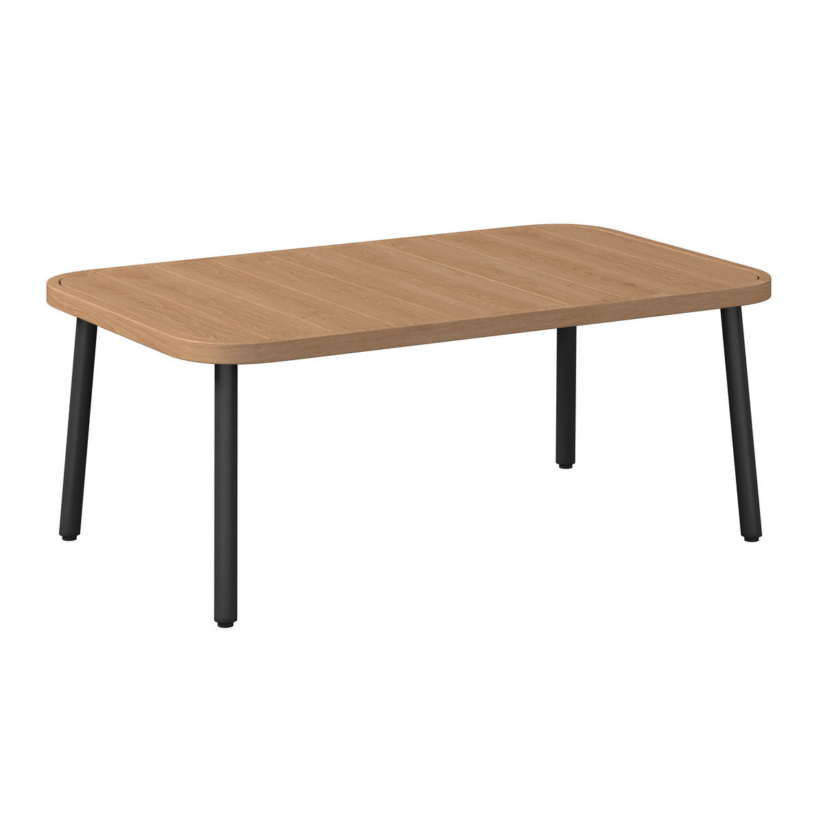 LOUNGEGARNITUR 164/150 cm Eisen  - Dunkelgrau/Naturfarben, Design, Textil/Metall (164/150cm) - Ambia Garden