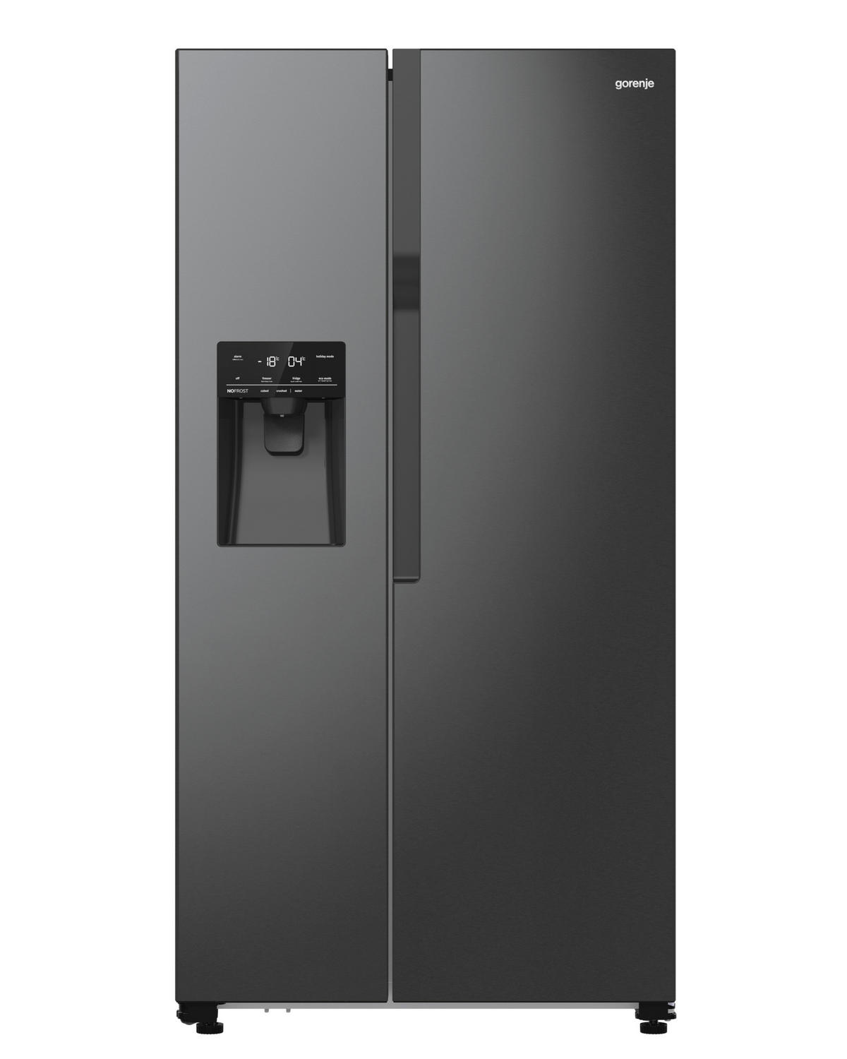 SIDE-BY-SIDE 91,5/178,6/69,8 cm NRR9185ESBXL  - Schwarz, Basics, Glas/Kunststoff (91,5/178,6/69,8cm) - Gorenje