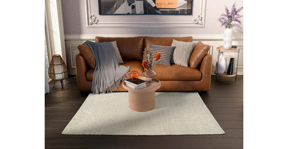 HANDWEBTEPPICH 140/200 cm Havre Naturfarben, Beige  - Beige/Naturfarben, Basics, Textil (140/200cm) - Linea Natura