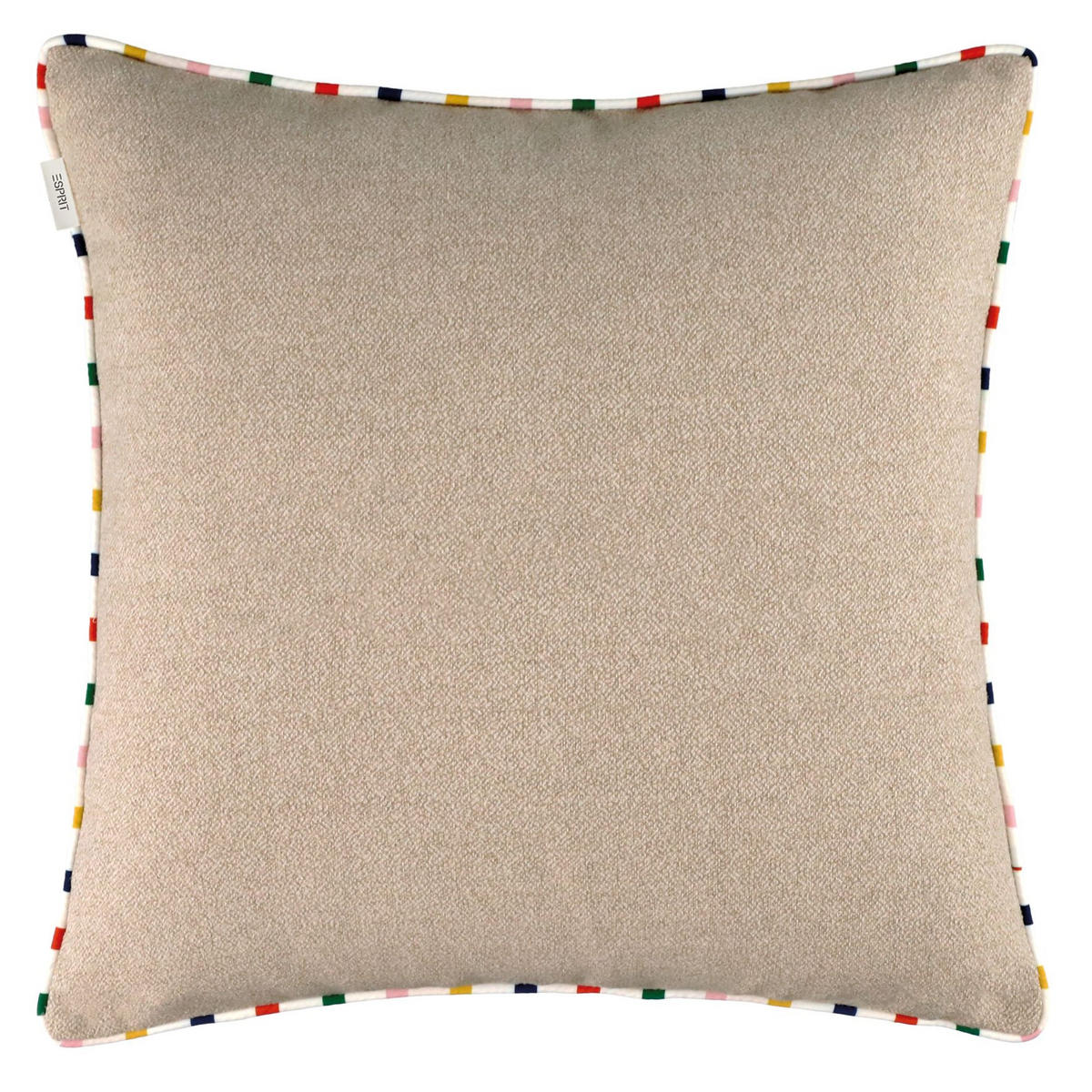 KISSENHÜLLE E-Signature  - Beige, Basics, Textil (45/45cm) - Esprit