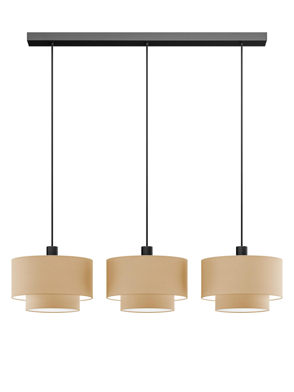 FÜGGŐLÁMPA 30/20/130 cm  - homokszínű, Basics, műanyag/textil (30/20/130cm)