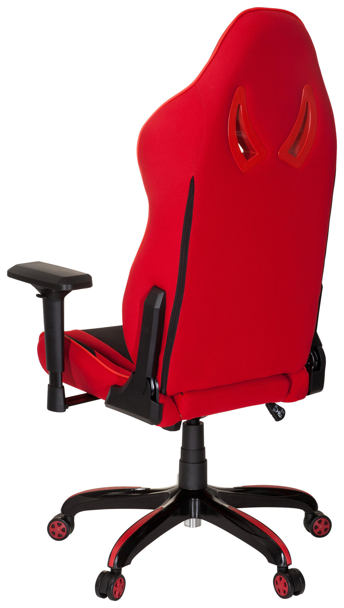 GAMING STOL tekstil rdeča, črna  - rdeča/črna, Moderno, umetna masa/tekstil (74/133/67cm) - MID.YOU