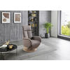 DREHSTUHL Mikrofaser Hellgrau  - Eiche Bianco/Hellgrau, KONVENTIONELL, Holz/Textil (75/112/82cm) - Sit & More