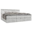 FAMILIENBETT - Hellgrau/Schwarz, Design, Holzwerkstoff/Kunststoff (210/200cm) - Esposa