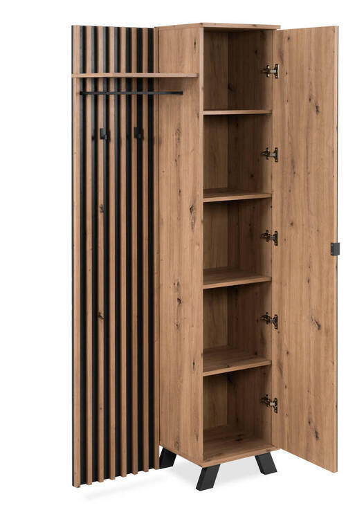 PREDSOBA antracit - antracit, Design, leseni material (80/190/37cm) - MID.YOU