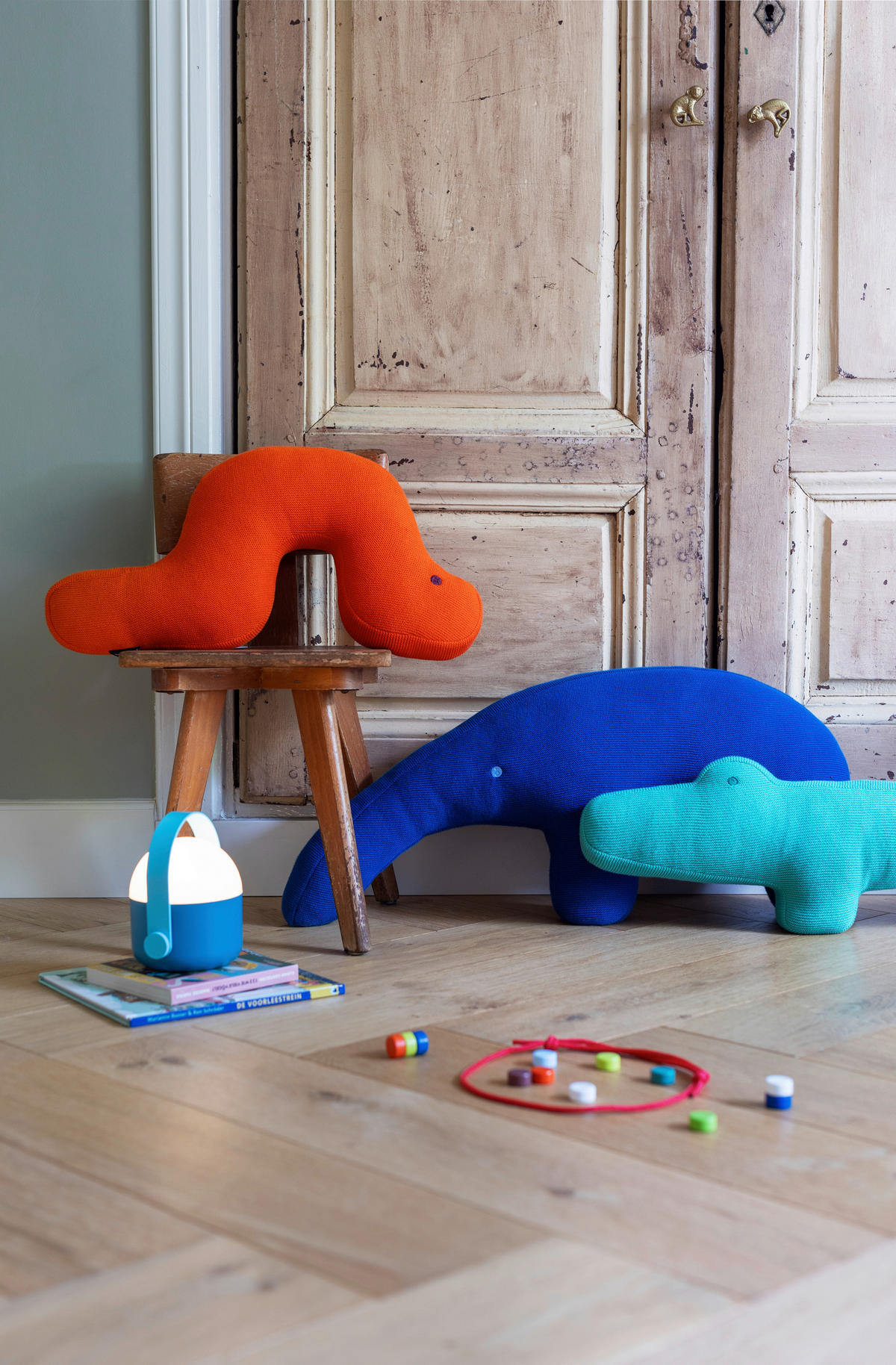 KINDER KUSCHELKISSEN REMEMBER  - Blau, Basics, Textil (65/31,80/6cm) - REMEMBER