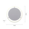 LED-DECKENLEUCHTE 28 W    58,5/58,5/5,3 cm  - Alufarben, Design, Kunststoff/Metall (58,5/58,5/5,3cm)