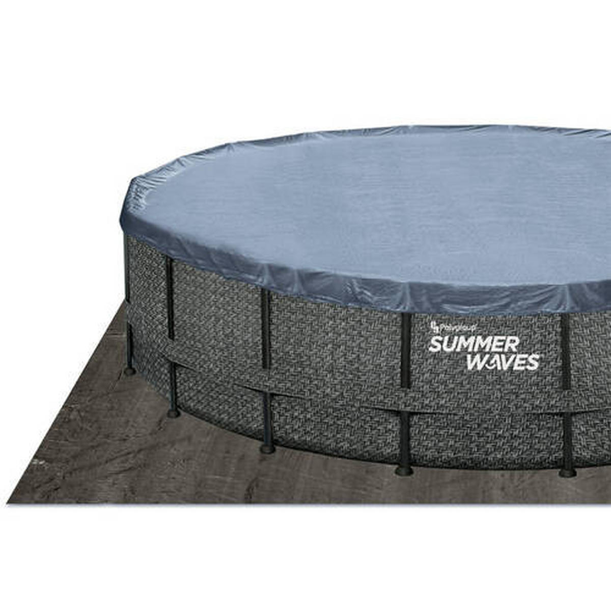 POOL 549/132 cm  - Grau, KONVENTIONELL, Kunststoff (549/132cm) - Ambia Garden