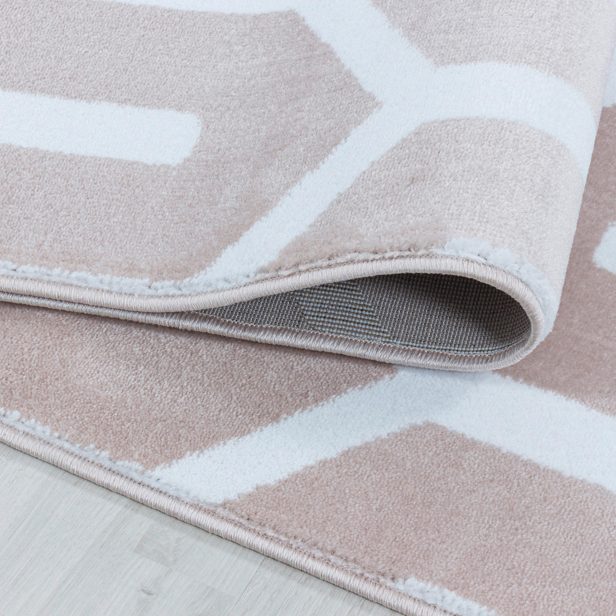 VÄVD MATTA 200/290 cm Costa 3524 Pink  - pink, Design, textil (200/290cm)