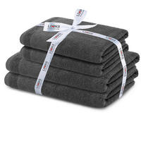 FROTTIERSET LOOKS by Wolfgang Joop Anthrazit 4-teilig  - Anthrazit, Design, Textil (50x100/70x140cm) - LOOKS by W.Joop