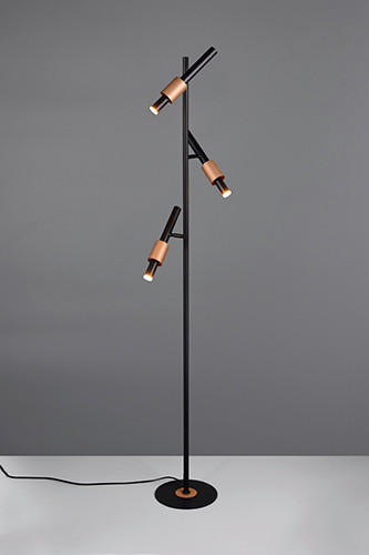 LED-GOLVLAMPA Trio Selct 23/150 cm    - brun/svart, Basics, metall (23/150cm) - Trio Leuchten