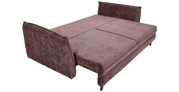 SCHLAFSOFA Chenille Rosa  - Schwarz/Rosa, KONVENTIONELL, Holz/Textil (238/99/108cm) - Carryhome