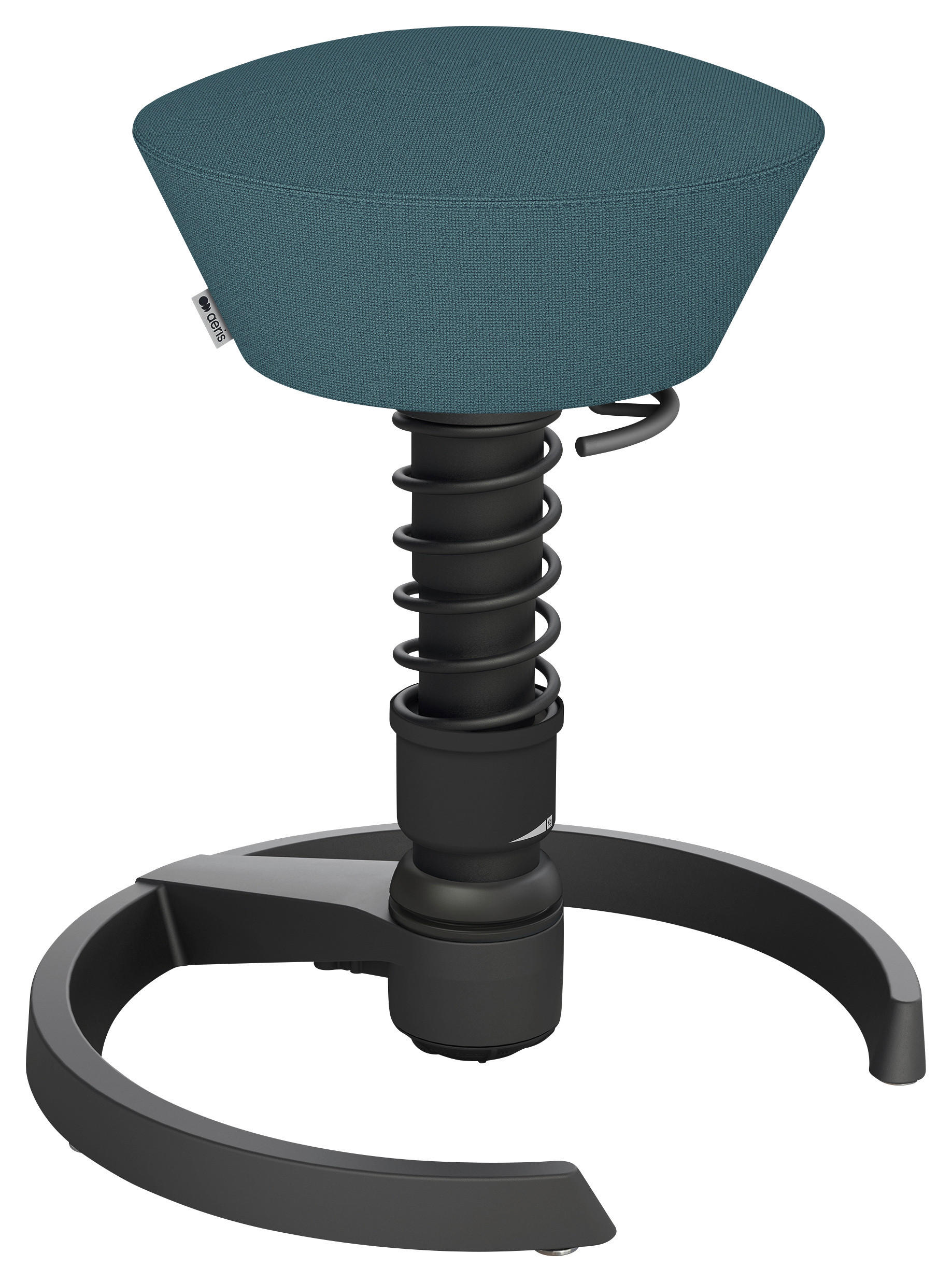 BÜROHOCKER 55/45,66/55 cm  - Blau/Schwarz, Basics, Textil/Metall (55/45,66/55cm) - Aeris