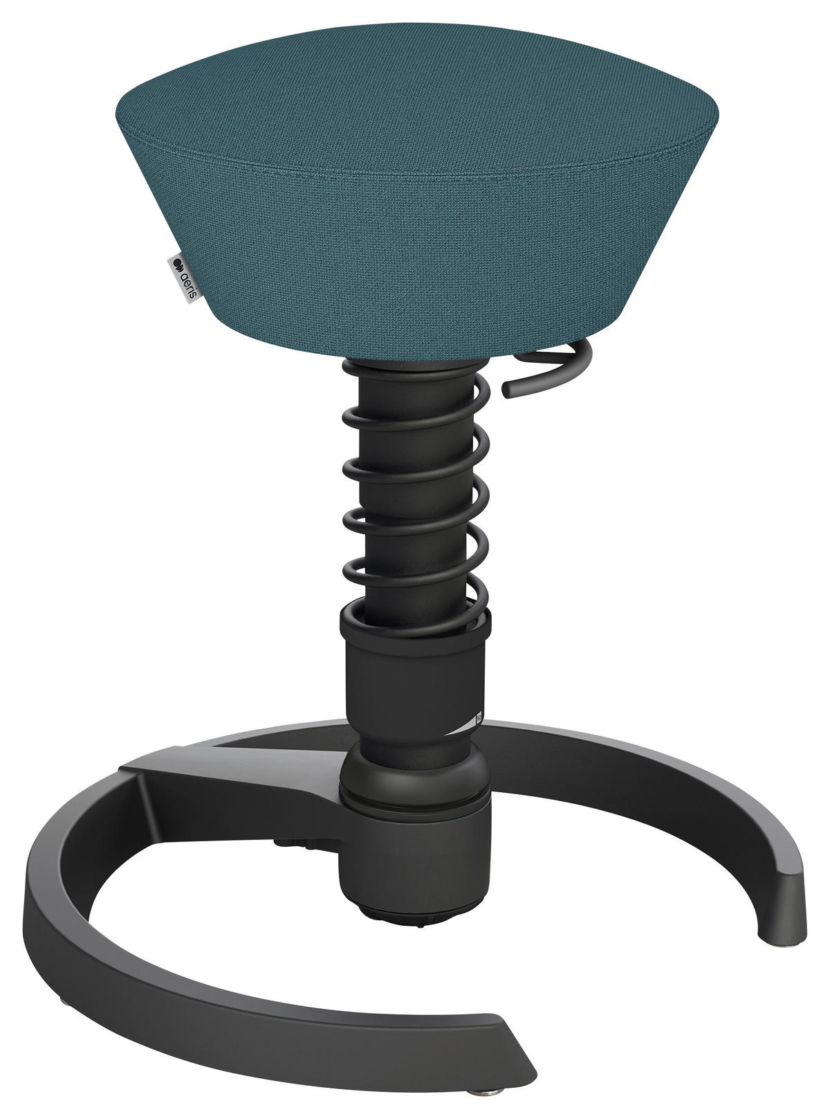 BÜROHOCKER 55/45,66/55 cm  - Blau/Schwarz, Basics, Textil/Metall (55/45,66/55cm) - Aeris