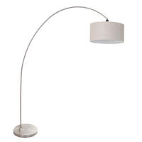 STEHLEUCHTE 40/185/172 cm  - Silberfarben/Grau, Trend, Glas/Metall (40/185/172cm)