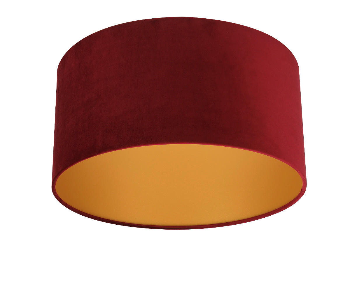 LEUCHTENSCHIRM 50/25 cm   - Rot, Basics, Textil/Metall (50/25cm)