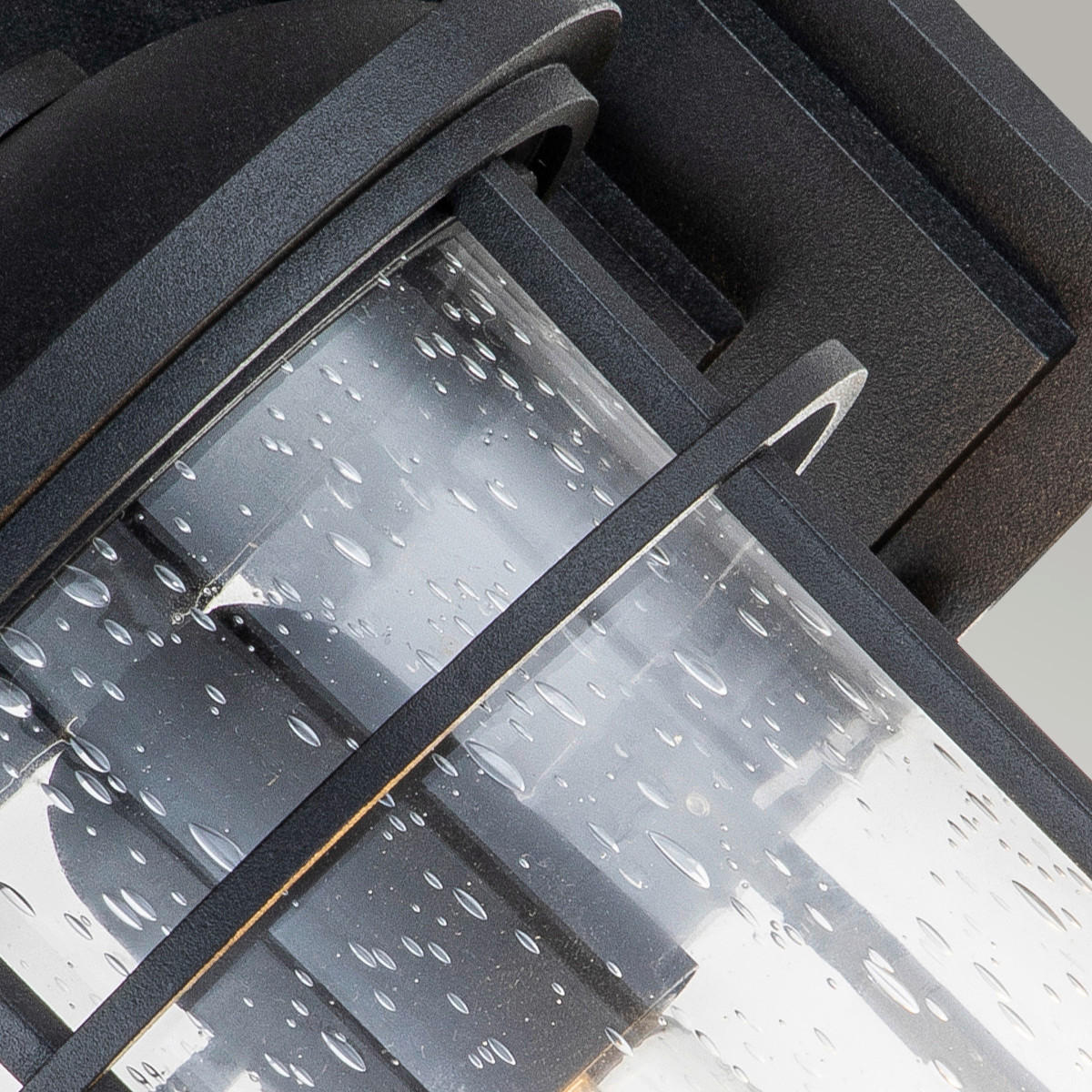 AUSSENWANDLEUCHTE - Schwarz, Konventionell, Glas/Metall (18,1/22,9/35,2cm) - Elstead Lighting