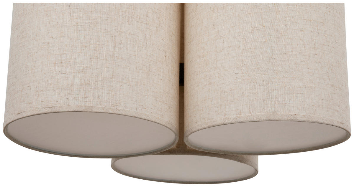 HÄNGELEUCHTE 61/120 cm   - Beige, Design, Kunststoff/Textil (61/120cm) - Collet's Monde