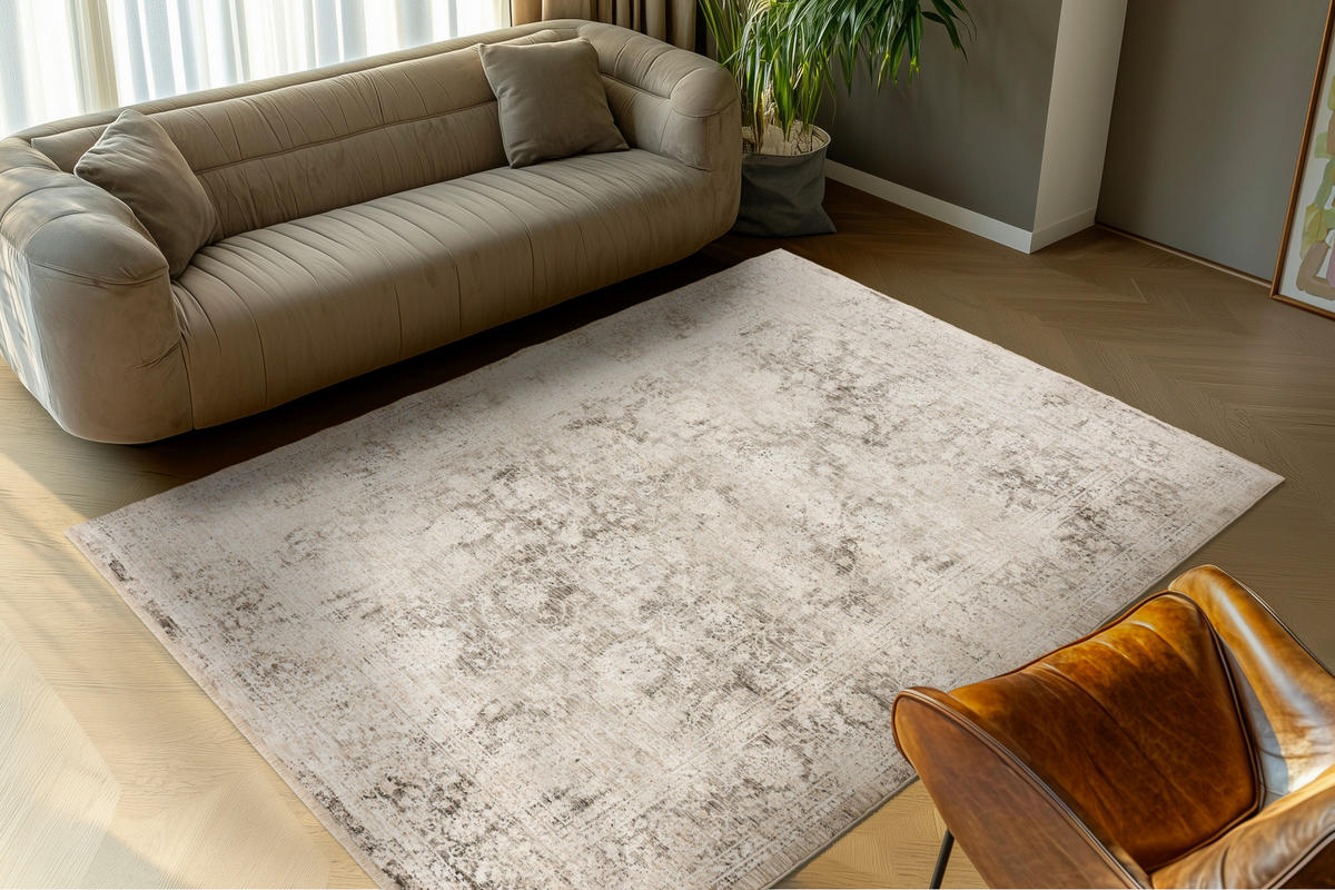 WEBTEPPICH 80/150 cm My Bella Grau  - Grau, Design, Textil (80/150cm) - Obsession