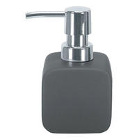 DOZATOR TEKUĆEG SAPUNA  siva  keramika  CUBIC  - siva, Basics, keramika (12,7/7,3cm) - Kleine Wolke