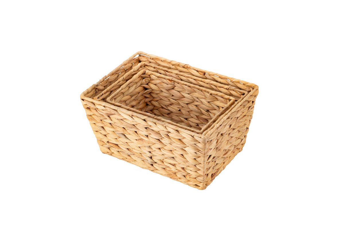 AUFBEWAHRUNGSBOXEN-SET  - Naturfarben, Basics, Holz (1,30kg) - Echtwerk