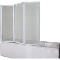 SKLADACIA VAŇOVÁ ZÁSTENA biela  - biela, Modern, kov/sklo (130/121cm)