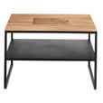 COUCHTISCH in Holz 65/65/41 cm  - Schwarz, Design, Holz/Metall (65/65/41cm) - Johann Jakob