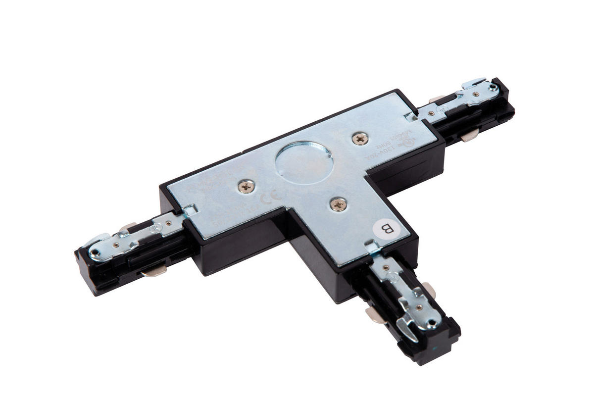 SCHIENENSYSTEM Track 17.9/10.7/1.8 cm   - Schwarz, Basics, Kunststoff (17.9/10.7/1.8cm) - Lucide