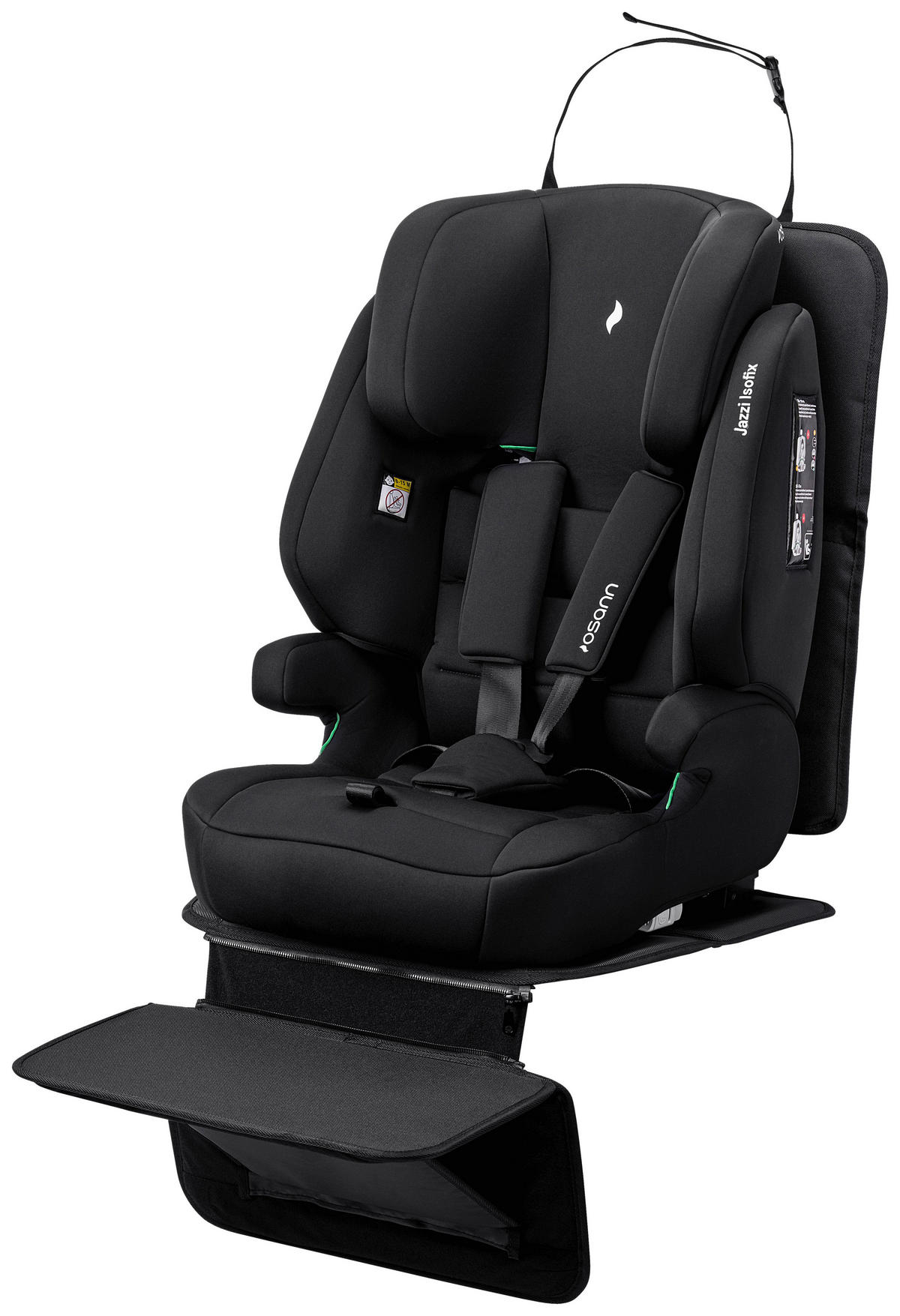 KINDERSITZUNTERLAGE FeetUp  - Schwarz, Basics, Textil (45/144cm) - Osann
