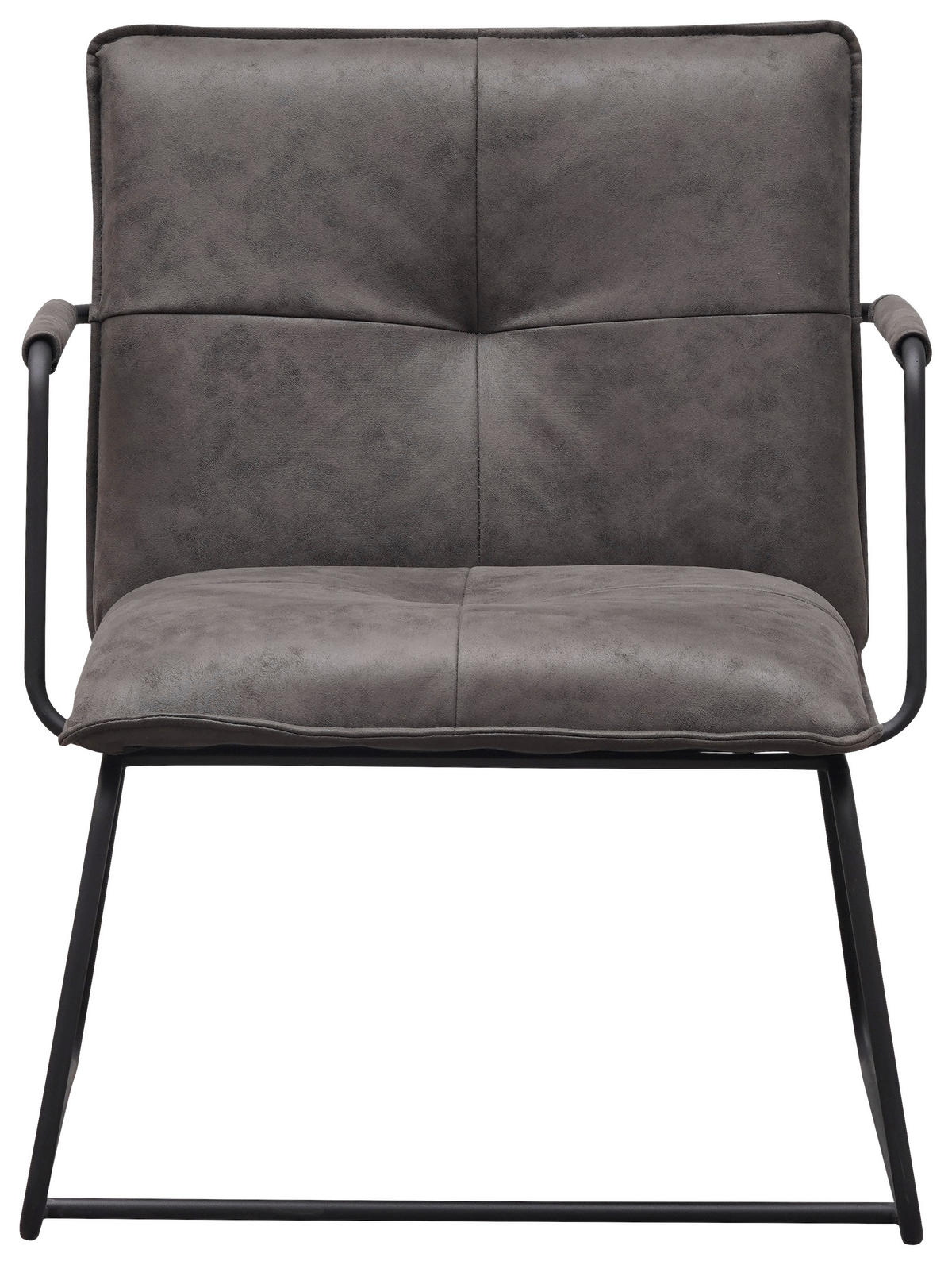 SESSEL Anthrazit    - Anthrazit/Schwarz, MODERN, Textil/Metall (65/80/68cm) - MID.YOU